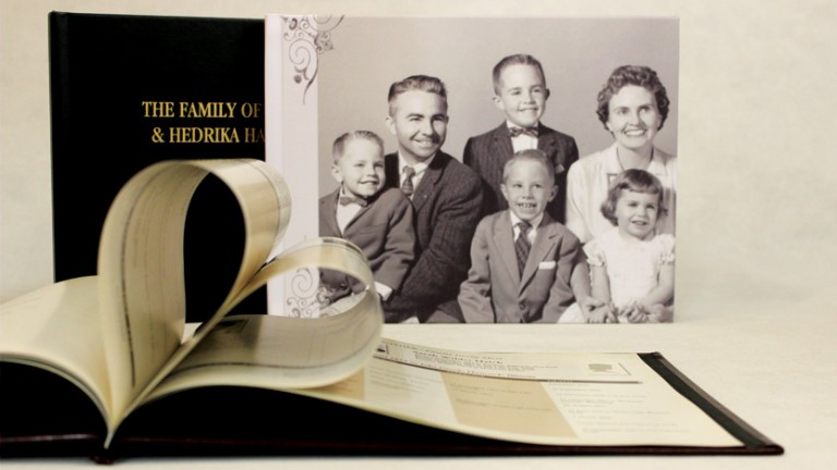 template family history book layout
