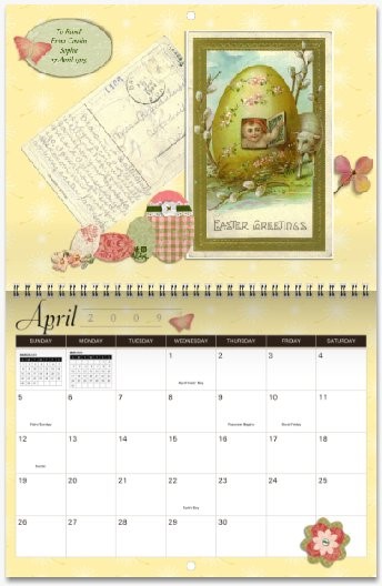 MyCanvas Postcard Heirloom Calendar