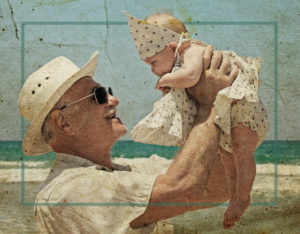 grandpa holding baby